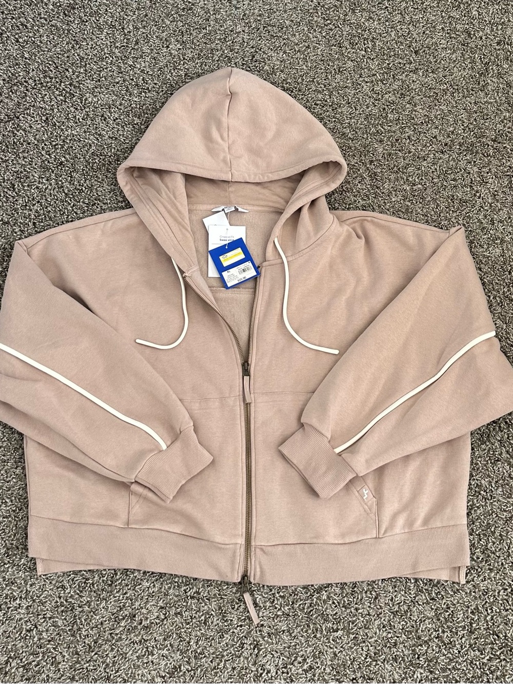 Target Women's Cropped Fit Zip-Up Hoodie Sweater